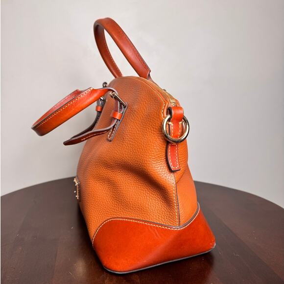 Dooney & Bourke Domed Pebble Leather Satchel - Picture 5 of 11